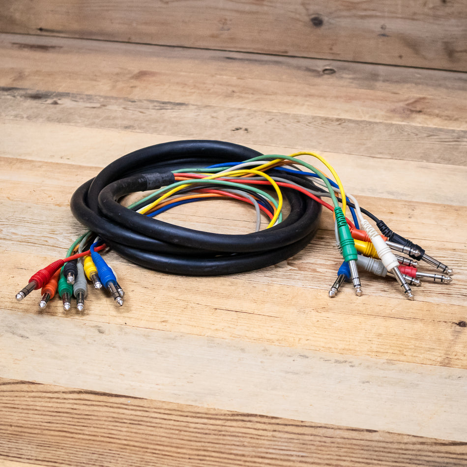 Hosa CSS-803 10-foot 8-Channel 1/4" TRS to 1/4" TRS Balanced Snake