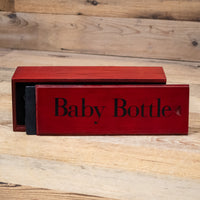Wood Storage Box for Blue Baby Bottle, Baby Bottle SL Microphones