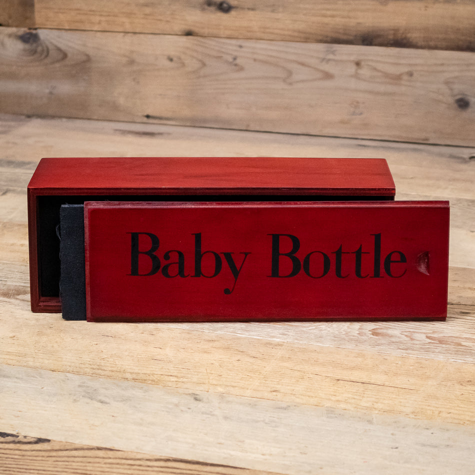 Wood Storage Box for Blue Baby Bottle, Baby Bottle SL Microphones