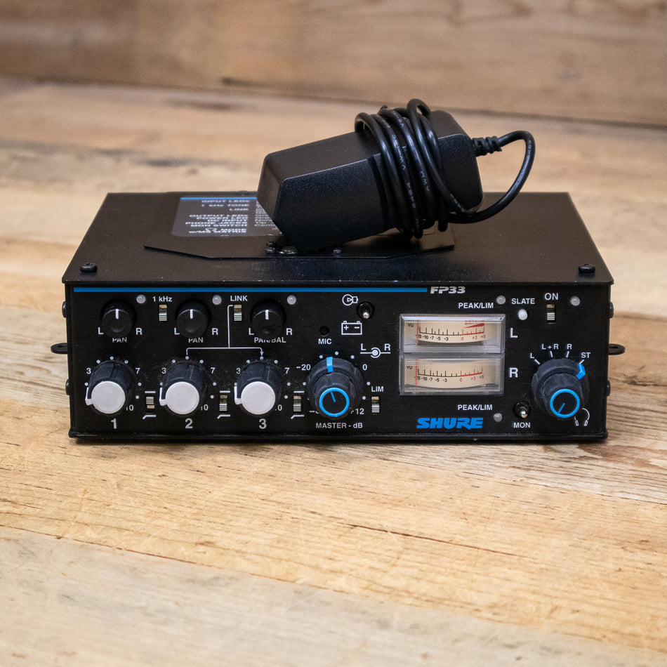 Shure FP33 (FP-33) 3-Channel Field Mixer