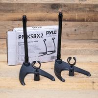 Pyle PMKS8X2 Desktop Gooseneck Mic Stand Pair
