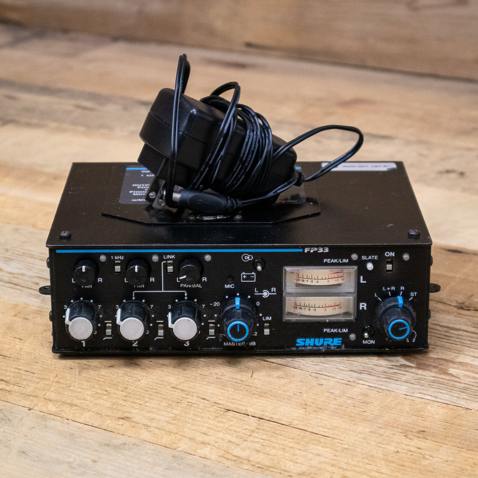 Shure FP33 (FP-33) 3-Channel Field Mixer