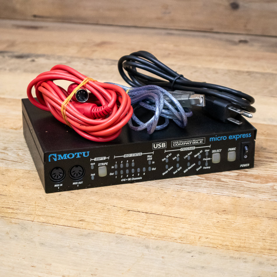MOTU Micro Express 4x6 USB Bus-Powered MIDI Interface