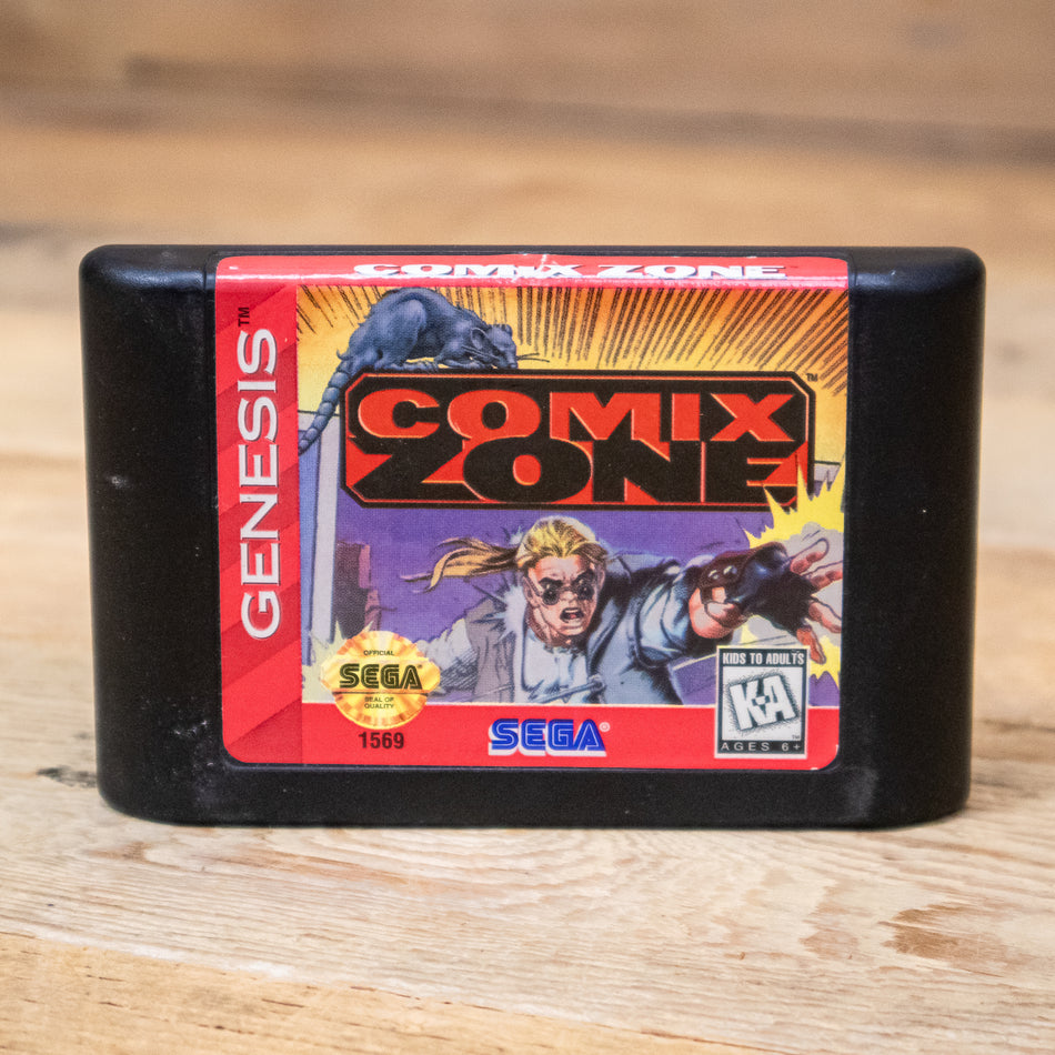 Comix Zone Game Cartridge for Sega Genesis