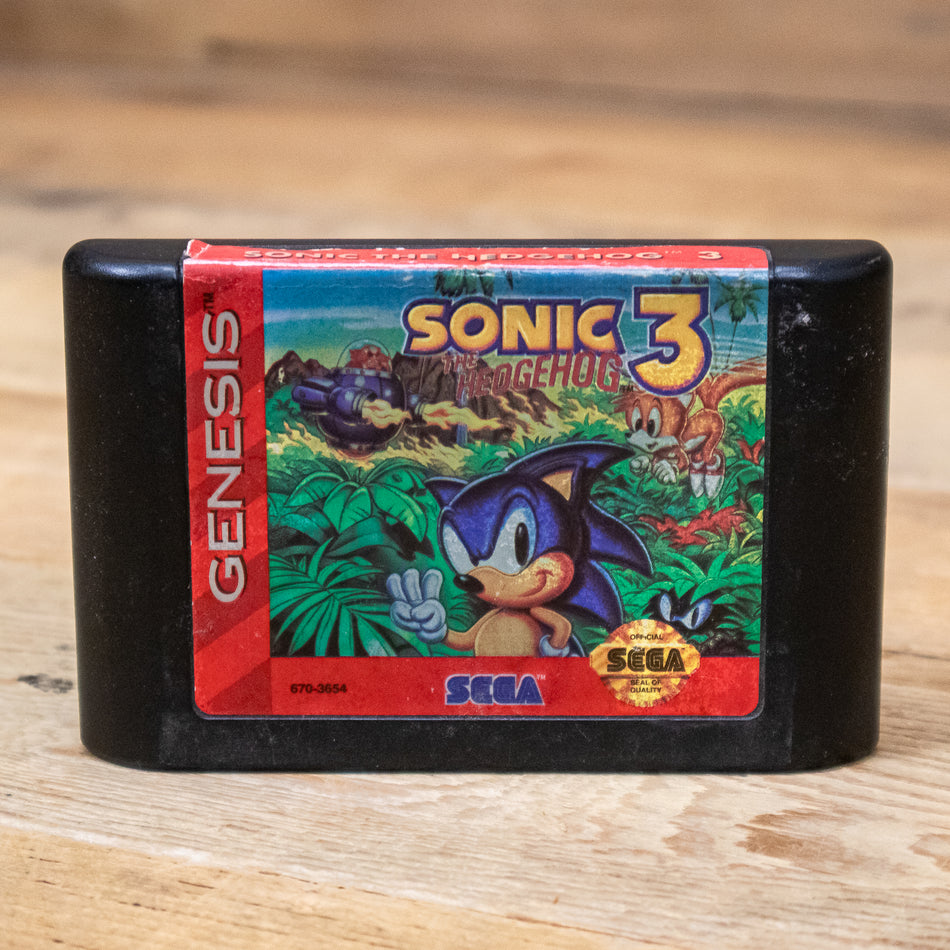 Sonic the Hedgehog 3 Game Cartridge for Sega Genesis