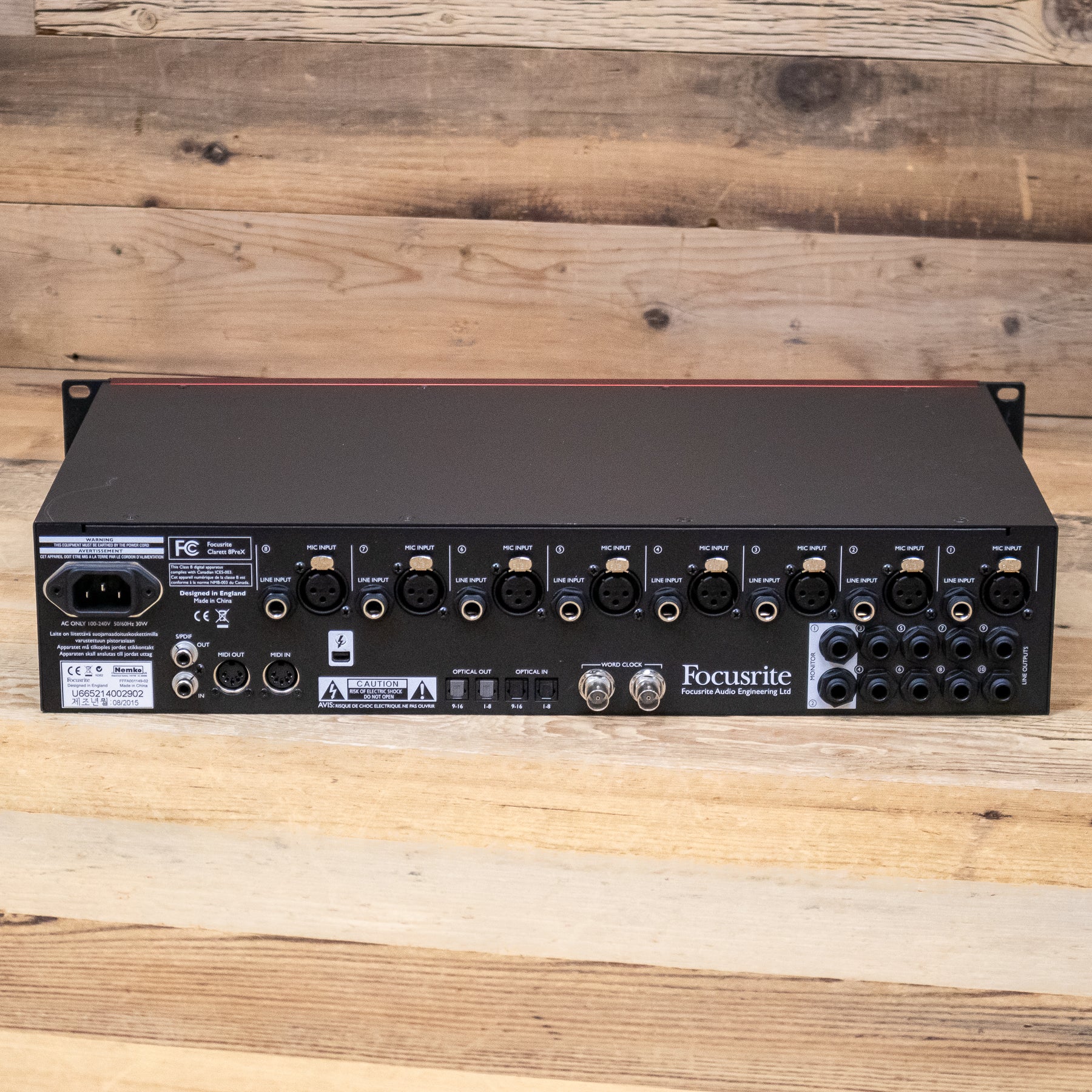 Focusrite Clarett 8 Pre X (8PreX) Thunderbolt Audio Interface