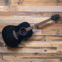 Ovation Pro Series Ultra 1516 Mid Non-Cutaway Acoustic-Electric Guitar, Pitch Black