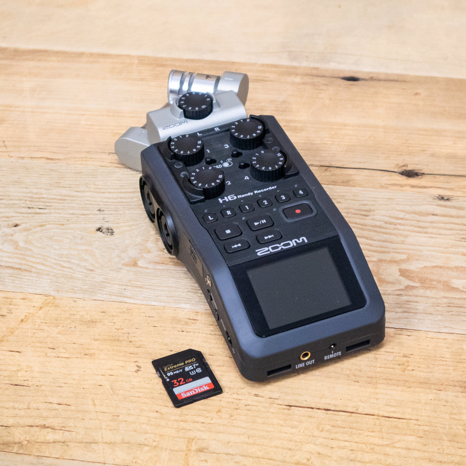 Zoom H6 Digital Handheld Recorder with X/Y Capsule