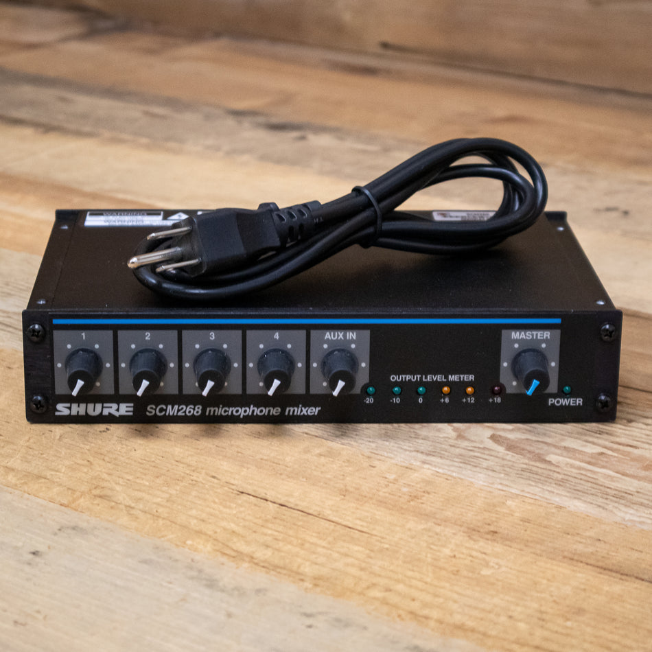 Shure SCM268 (SCM-268) 4-Channel Microphone Mixer