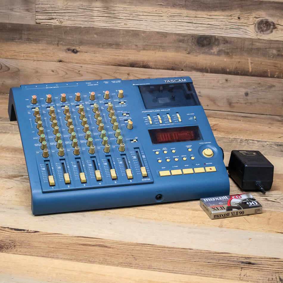 Tascam 424 MK3 Portastudio 4-Track Analog Tape Cassette Recorder