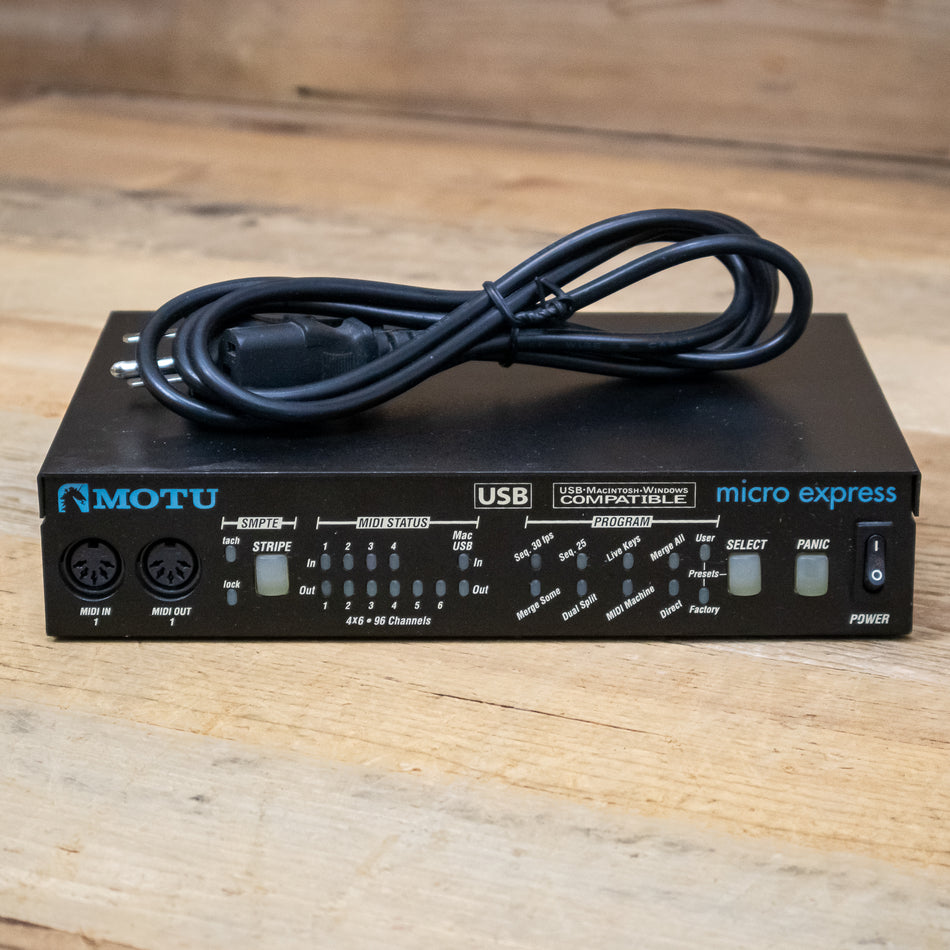 MOTU Micro Express 4x6 USB Bus-Powered MIDI Interface
