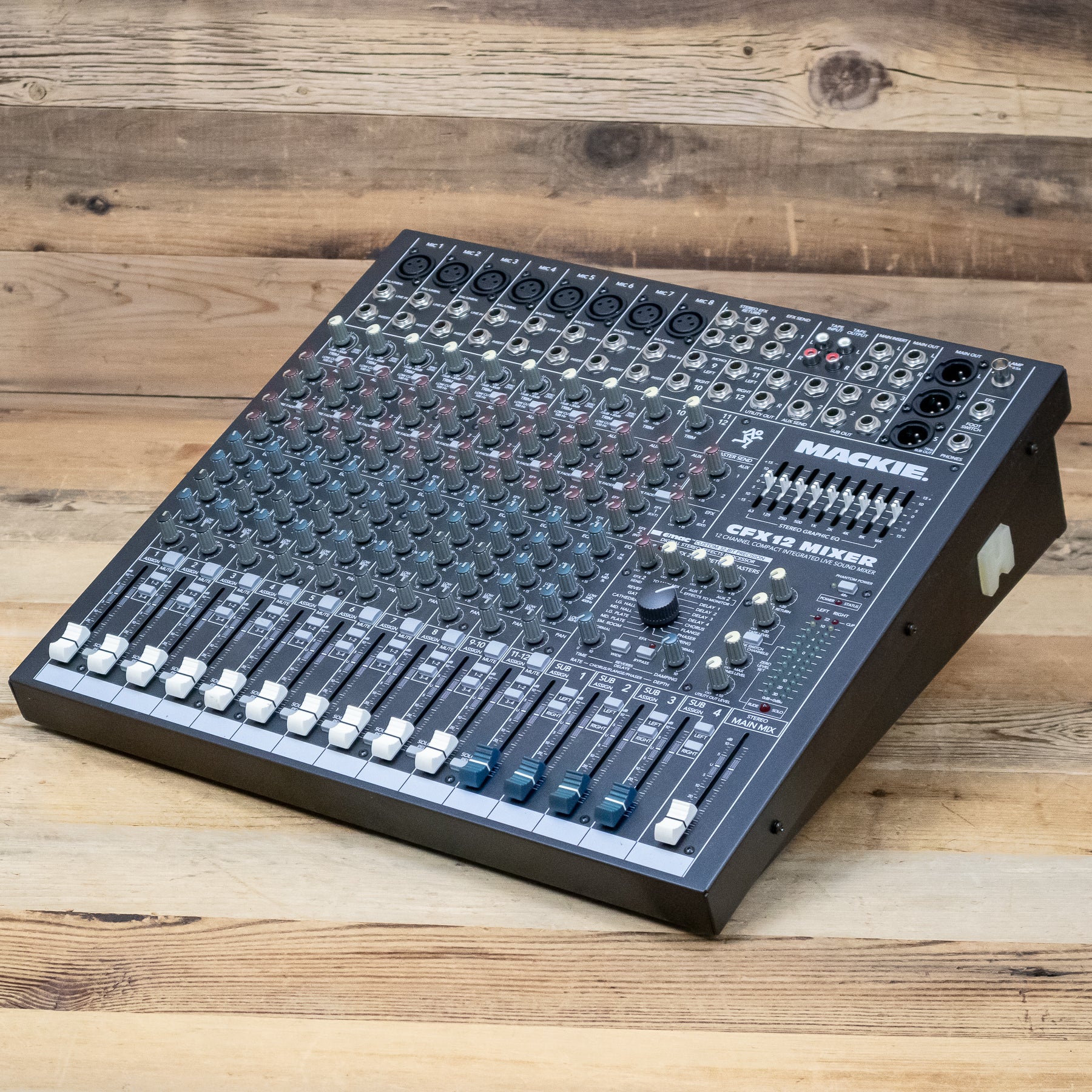 Mackie CFX12 (CFX-12) 12-Channel Mixer with 8 XLR Mic Inputs