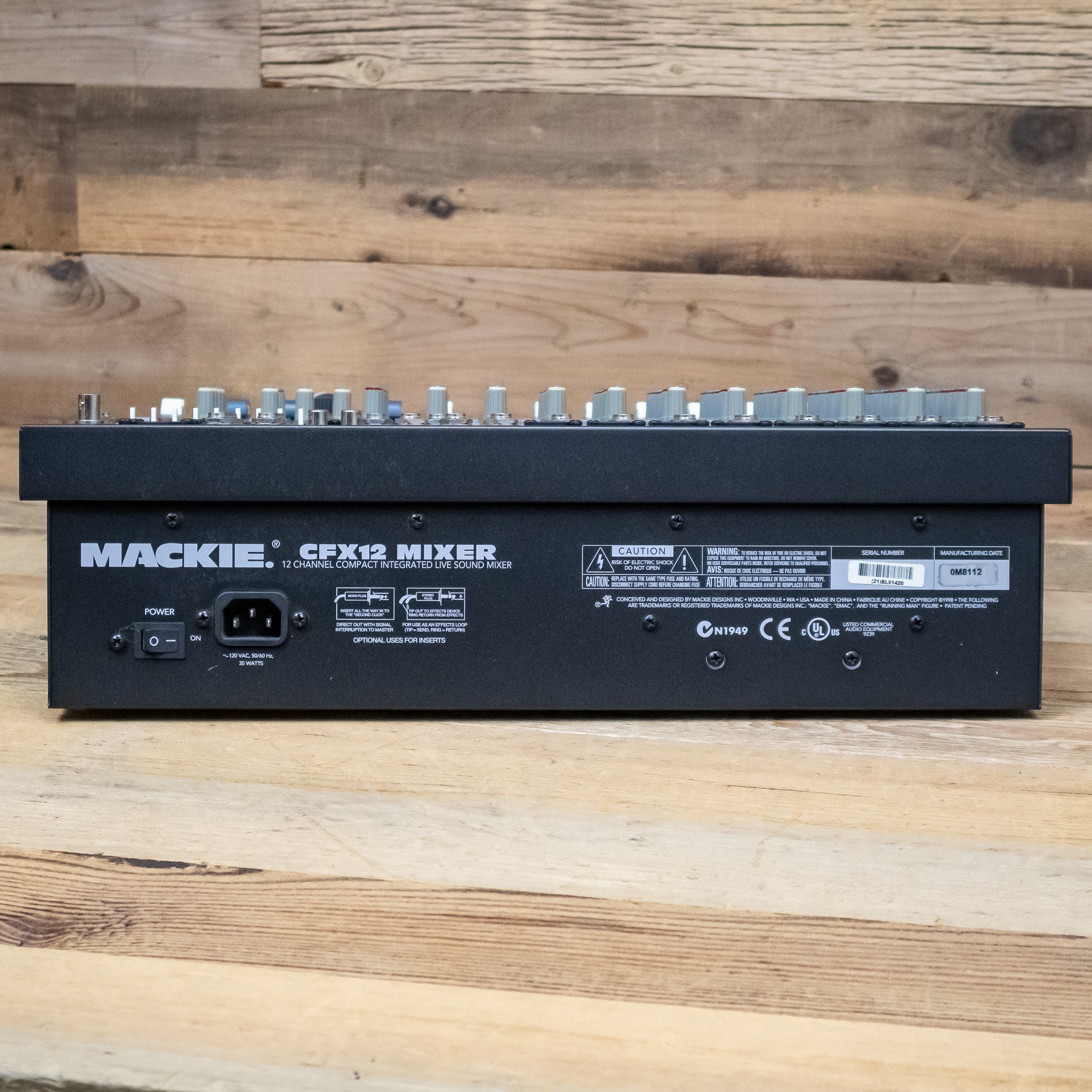 Mackie CFX12 (CFX-12) 12-Channel Mixer with 8 XLR Mic Inputs