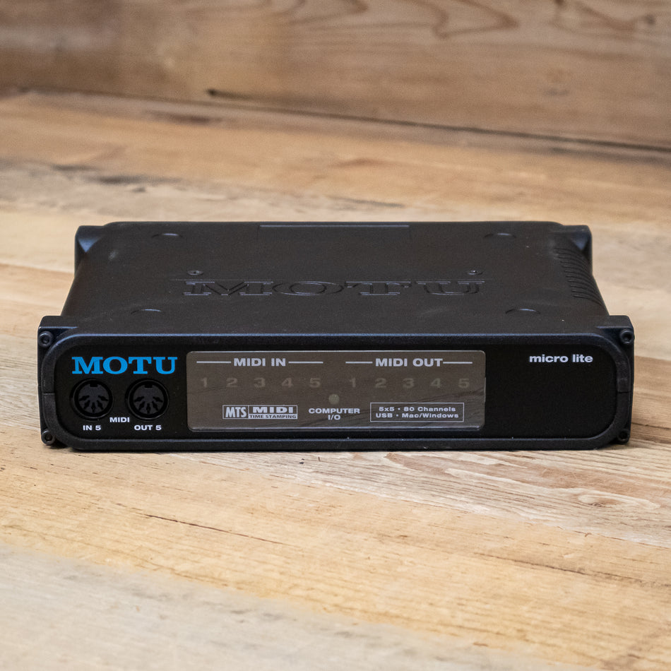 MOTU micro lite 5x5 USB Bus-Powered MIDI Interface