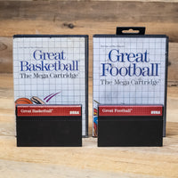Great Basketball & Great Football Mega Cartridge Game Lot for Sega Master System