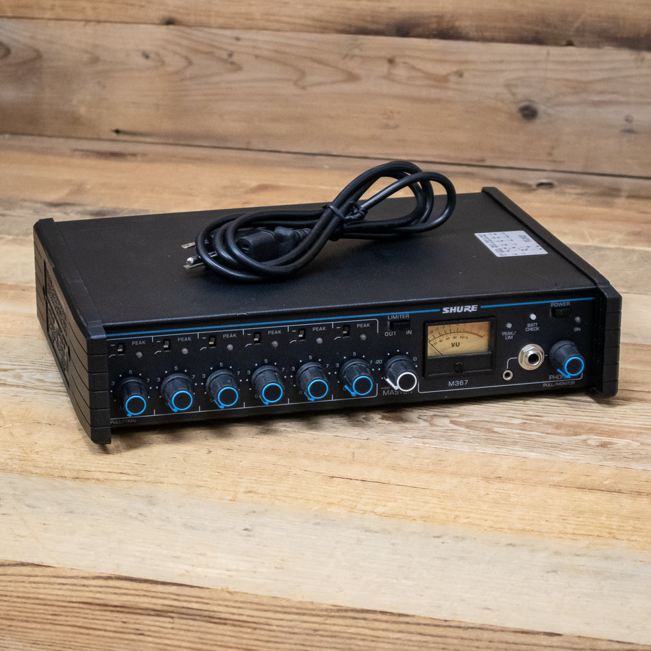 Shure M367 (M-367) Portable AC/DC 6-Channel Mic Mixer - Made in USA