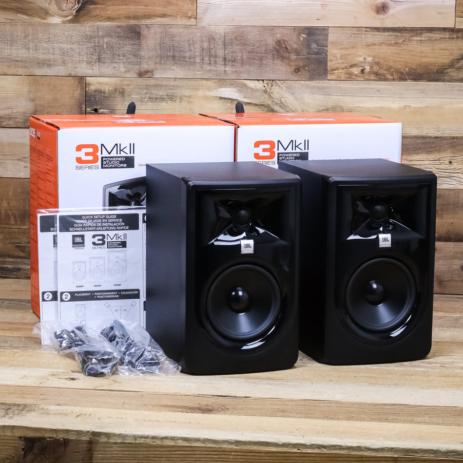 Demo Stereo Pair of JBL 305P MKII 5" Powered Studio Monitors