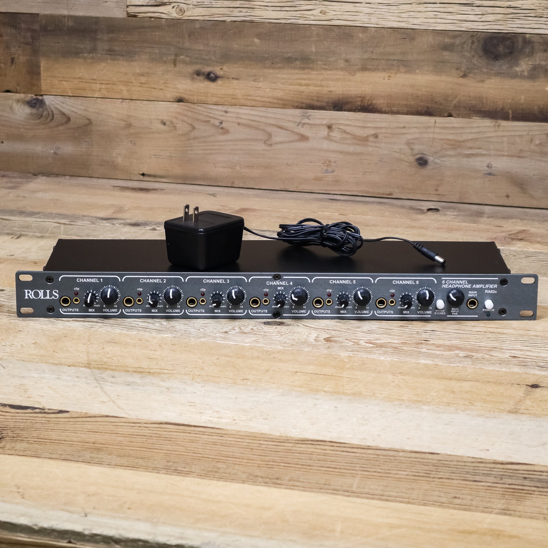 rolls RA62C 6-Ch Pro ヘッドホンアンプ 1U並行輸入 ROLLS RA62 Rackmount Headphone Amplifier 6-Channel Stereo \u2013