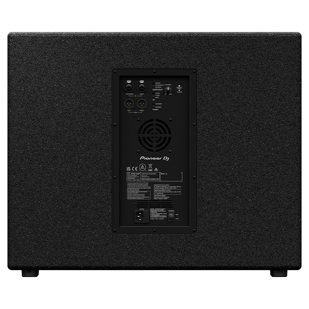 Pioneer DJ XPRS1182ST 18" Active Subwoofer Bundle with Mogami Gold XLR Cables