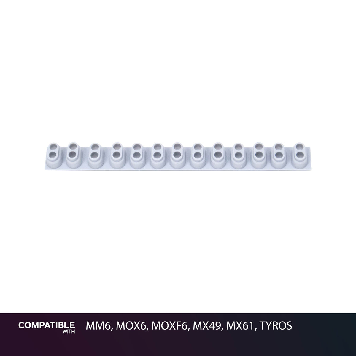 Yamaha 13-Key Rubber Contact Strip for MM6, MOX6, MOXF6, MX49, MX61, TYROS