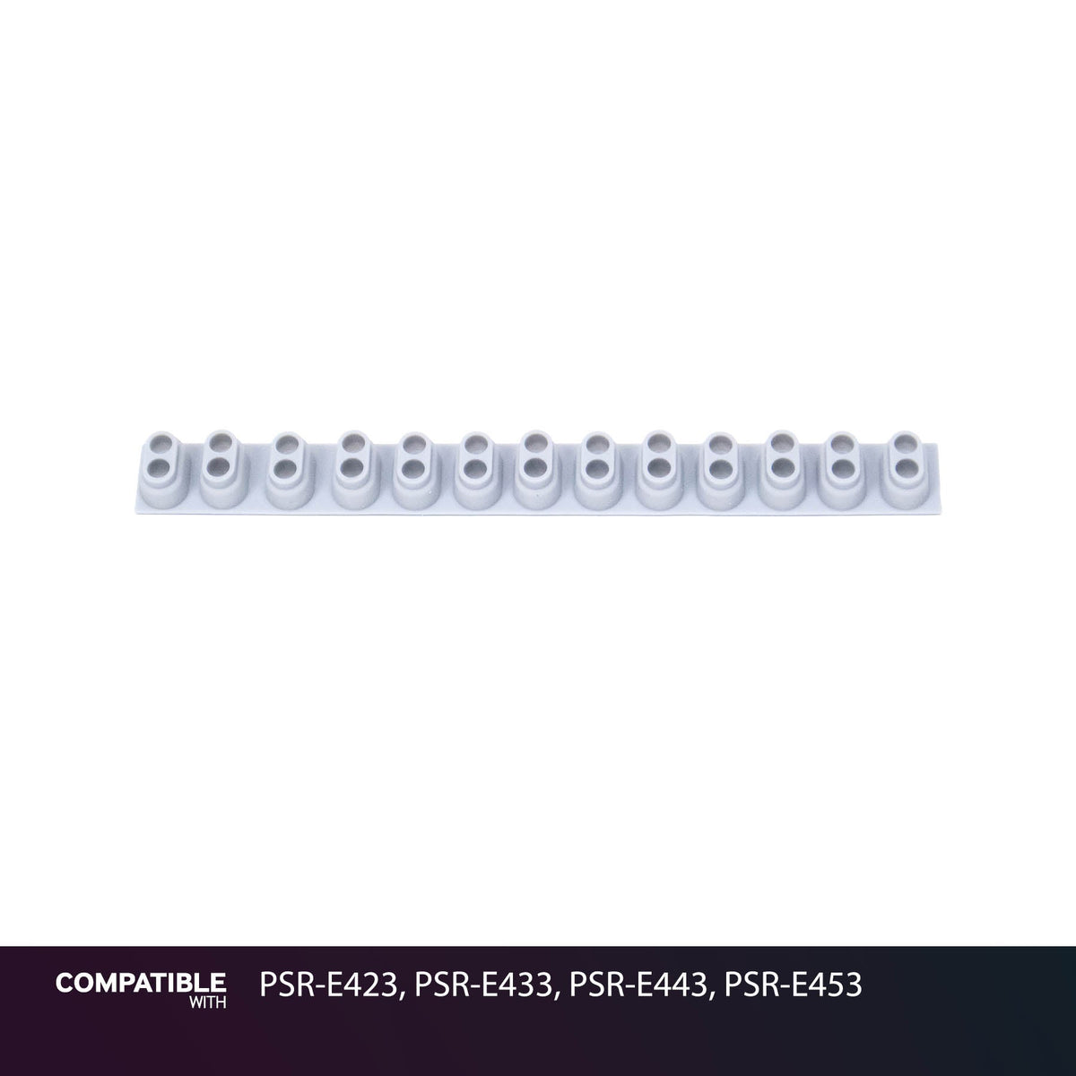 Yamaha 13-Key Rubber Contact Strip for PSR-E423, PSR-E433, PSR-E443, PSR-E453