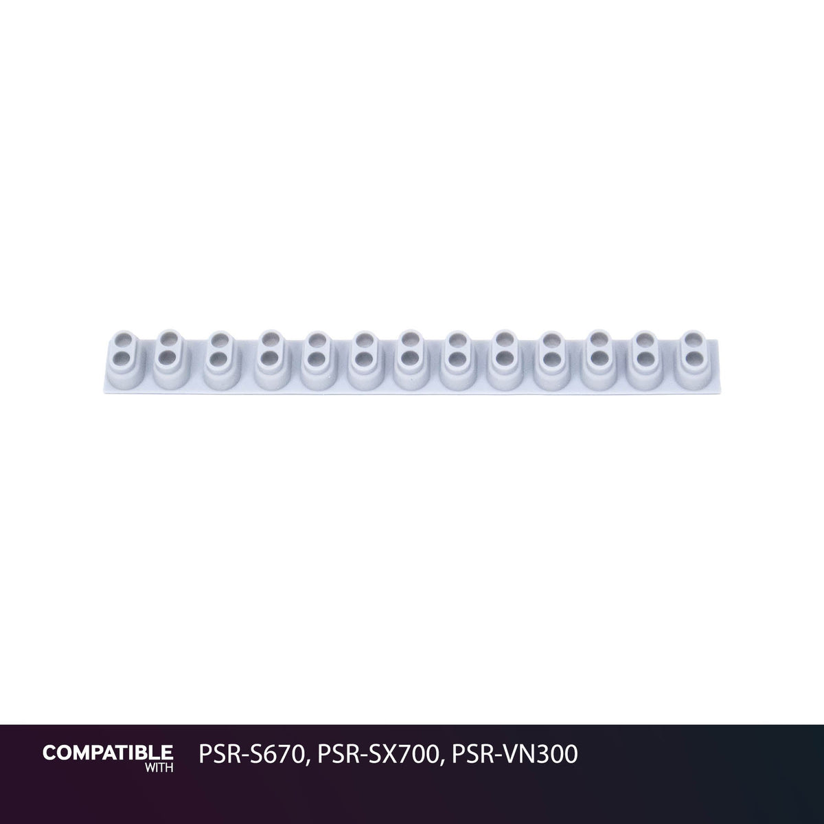 Yamaha 13-Key Rubber Contact Strip for PSR-S670, PSR-SX700, PSR-VN300