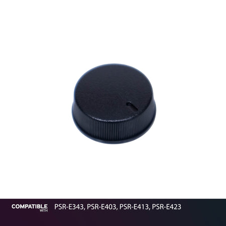 Yamaha Black Master Volume Knob for PSR-E343, PSR-E403, PSR-E413, PSR-E423