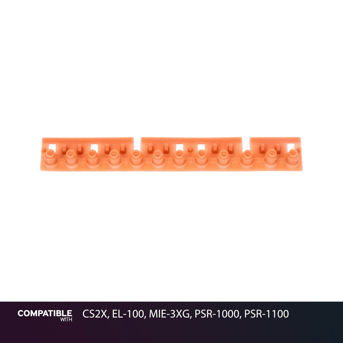 Yamaha 12-Key Rubber Contact Strip for CS2X, EL-100, MIE-3XG, PSR-1000, PSR-1100