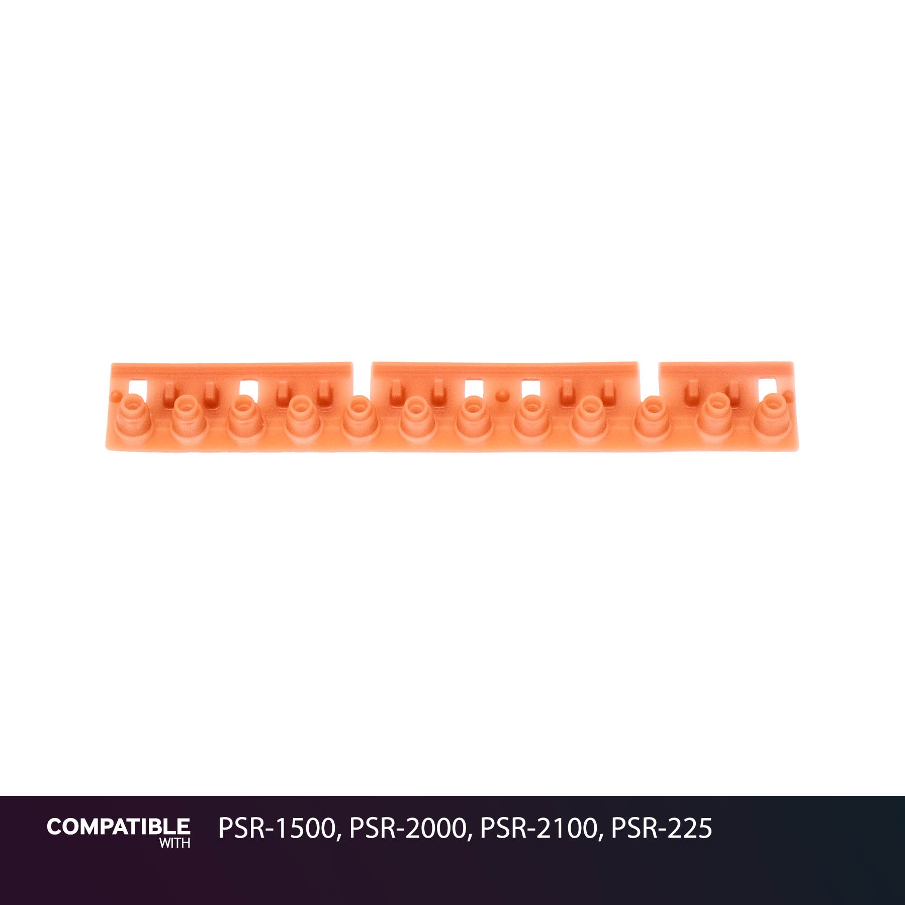 Yamaha 12-Key Rubber Contact Strip for PSR-1500, PSR-2000, PSR-2100, PSR-225