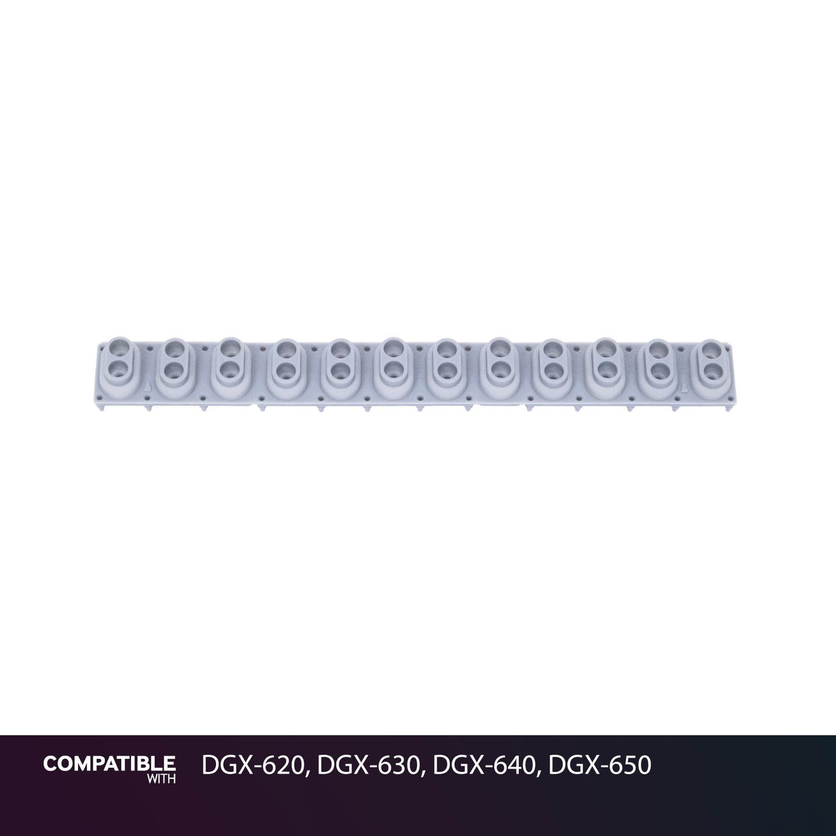 Yamaha 12-Key Rubber Contact Strip for DGX-620, DGX-630, DGX-640, DGX-650