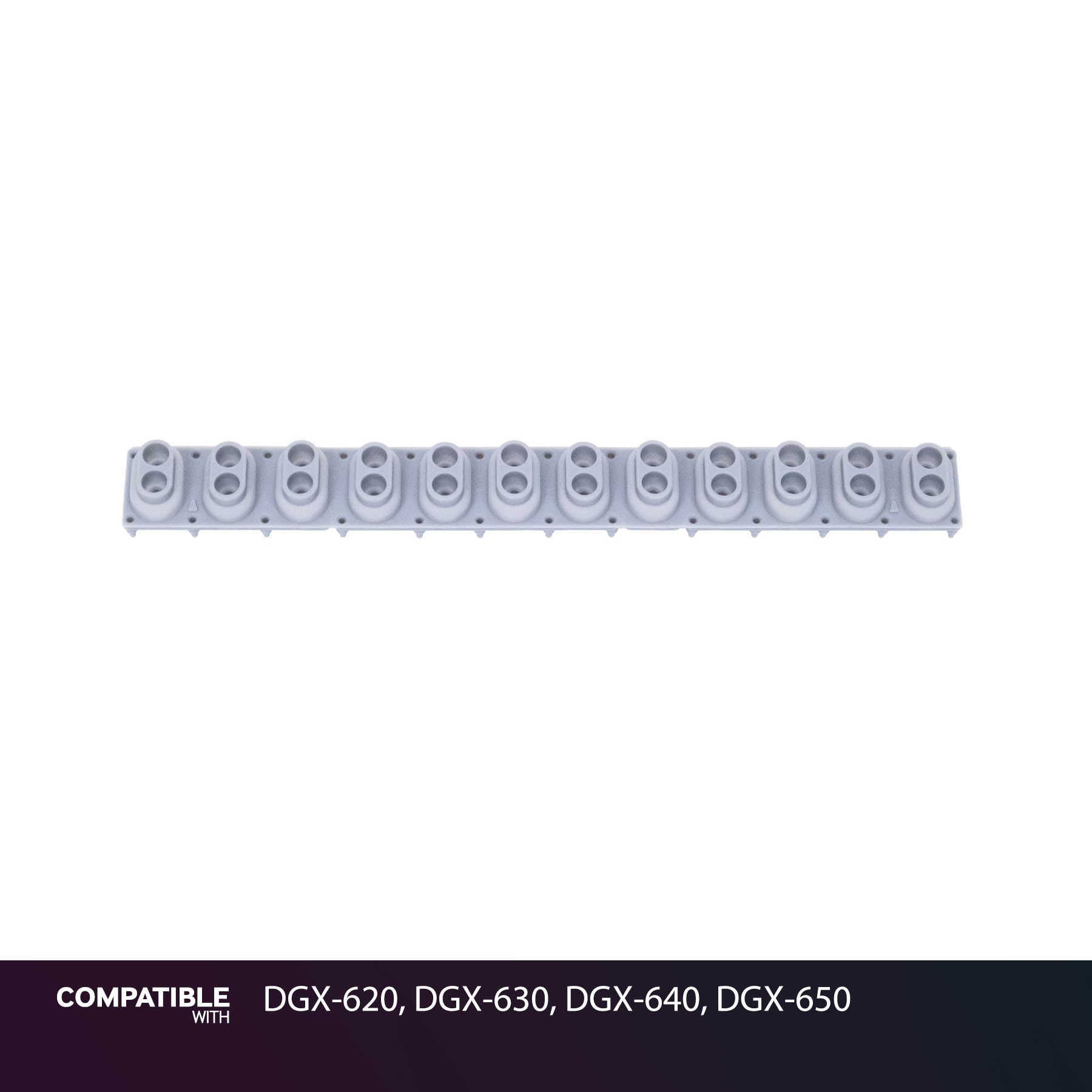 Yamaha 12-Key Rubber Contact Strip for DGX-620, DGX-630, DGX-640, DGX-650