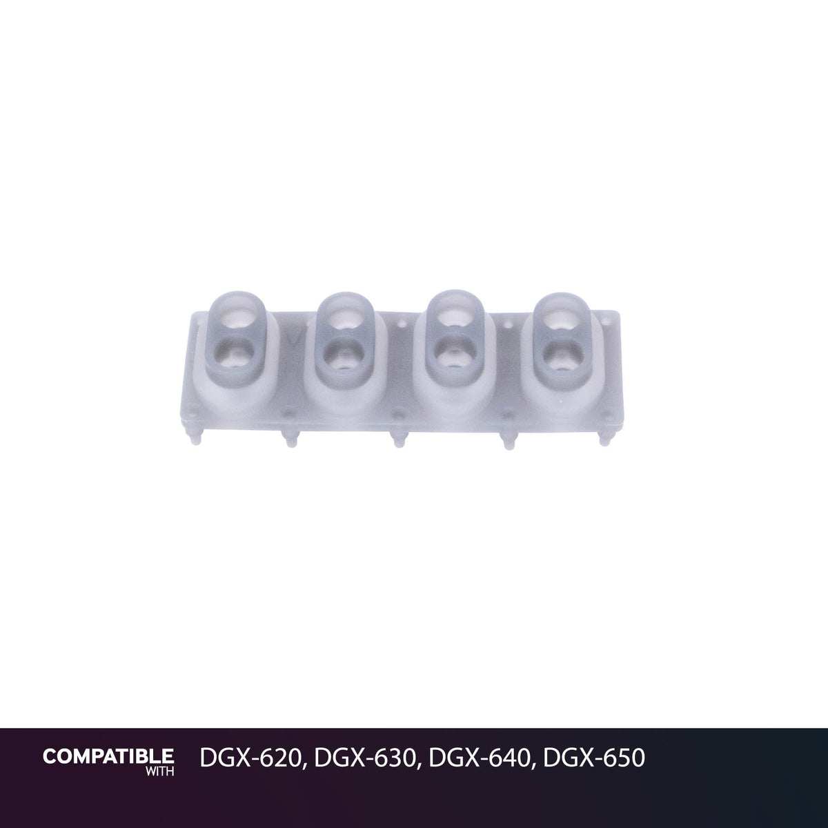 Yamaha 4-Key Rubber Contact Strip for DGX-620, DGX-630, DGX-640, DGX-650