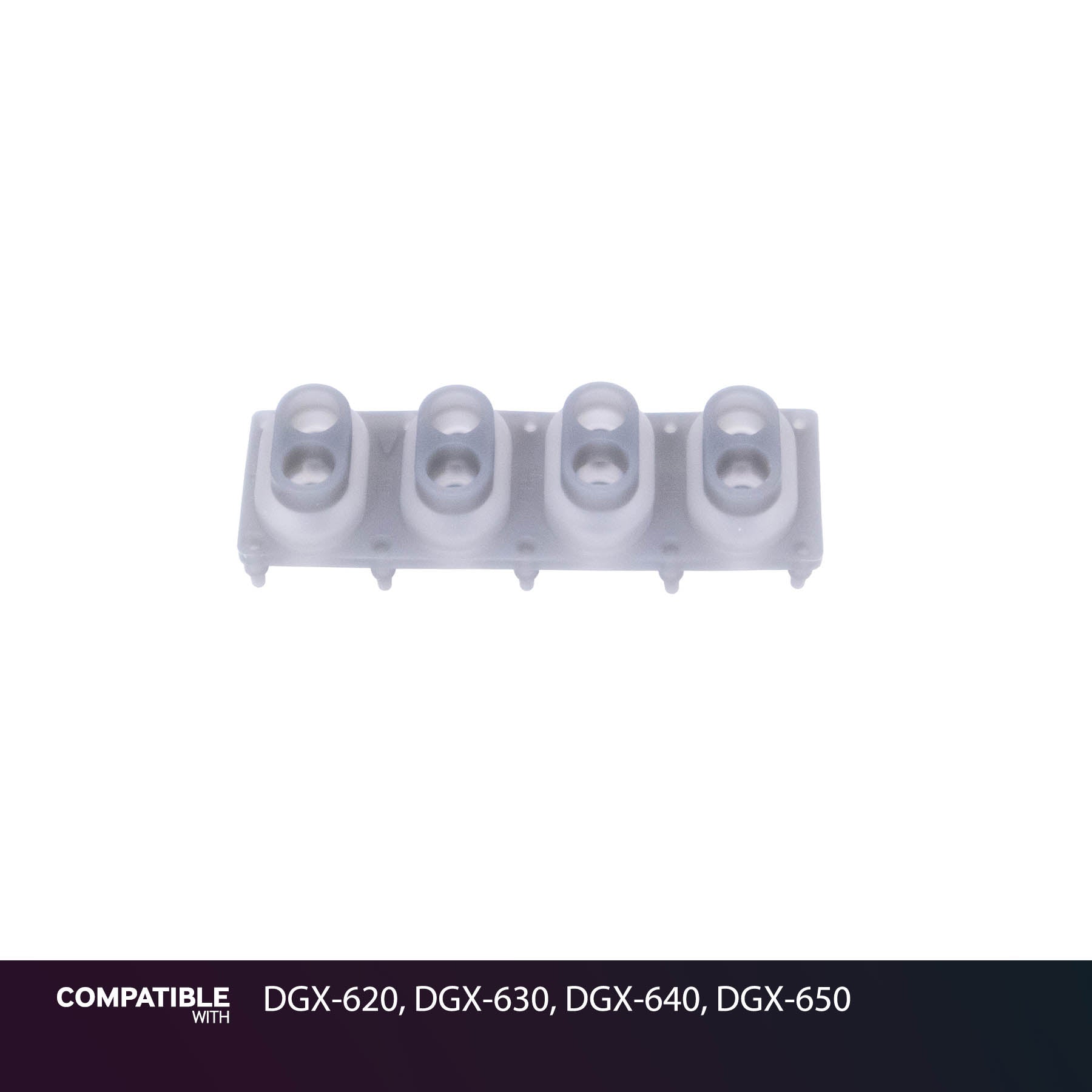 Yamaha 4-Key Rubber Contact Strip for DGX-620, DGX-630, DGX-640, DGX-650