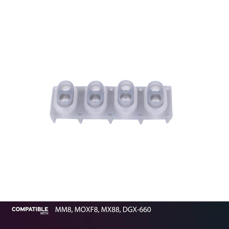 Yamaha 4-Key Rubber Contact Strip for MM8, MOXF8, MX88, DGX-660