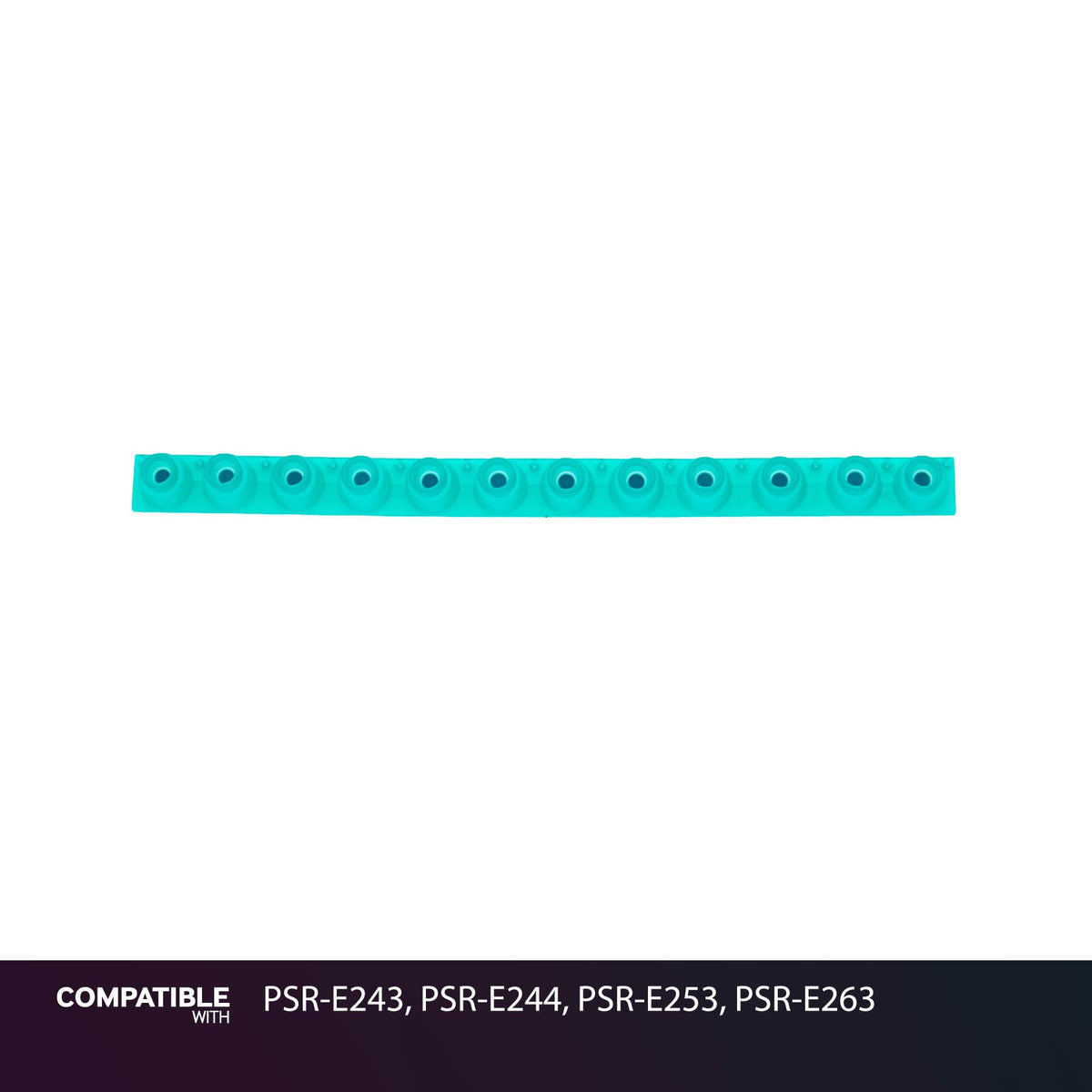 Yamaha 12-Key Rubber Contact Strip for PSR-E243, PSR-E244, PSR-E253, PSR-E263