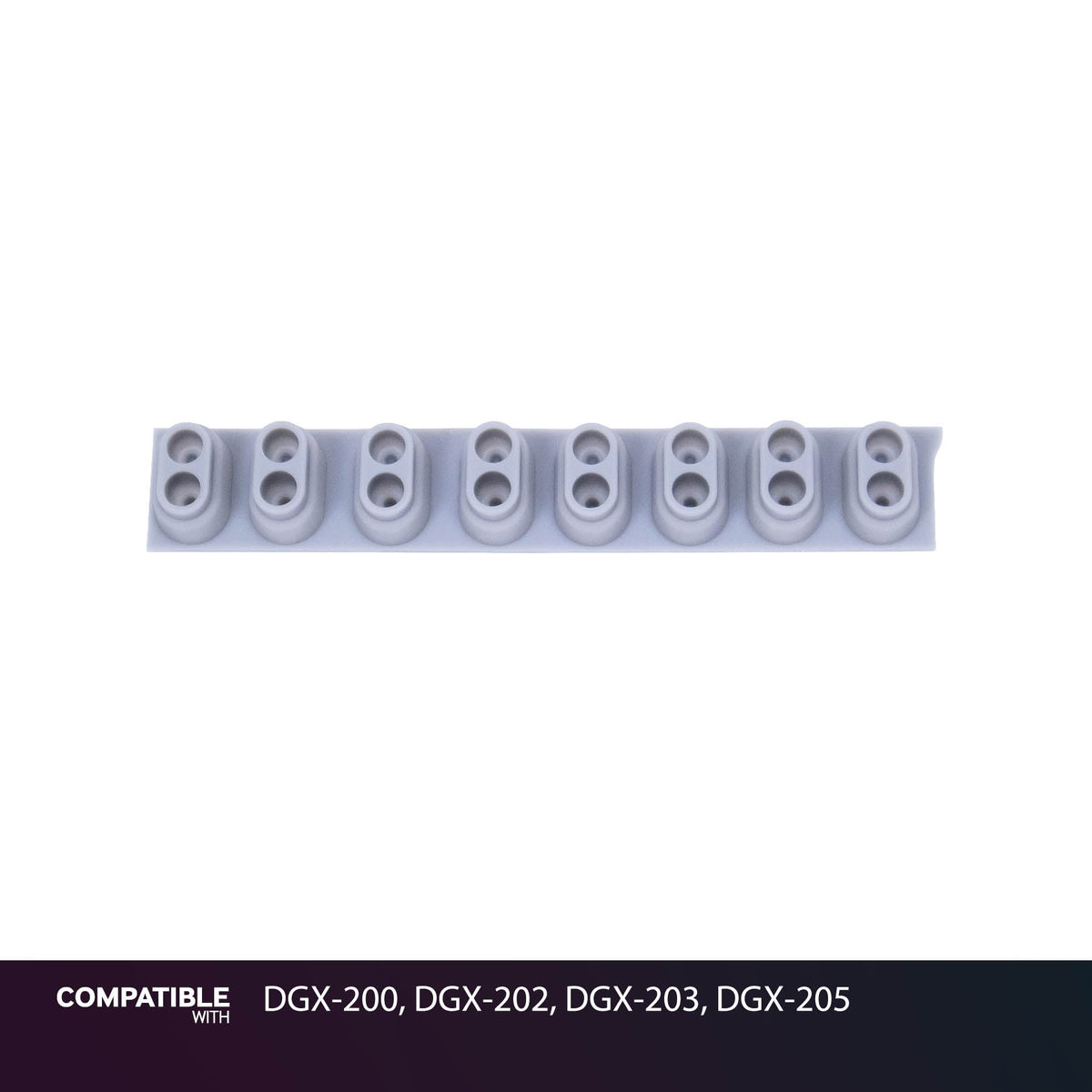 Yamaha 8-Key Rubber Contact Strip for DGX-200, DGX-202, DGX-203, DGX-205