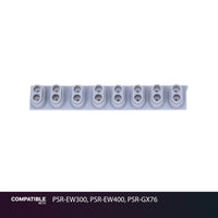 Yamaha 8-Key Rubber Contact Strip for PSR-EW300, PSR-EW400, PSR-GX76