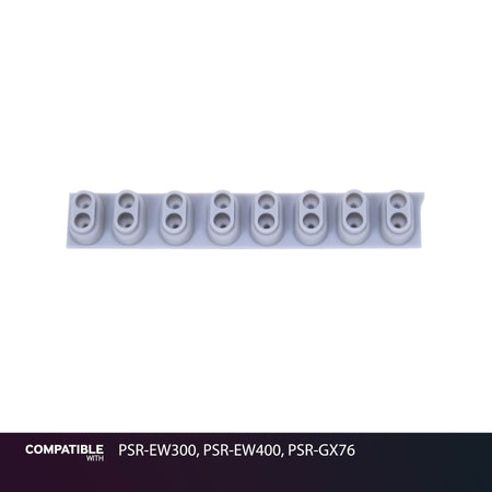 Yamaha 8-Key Rubber Contact Strip for PSR-EW300, PSR-EW400, PSR-GX76
