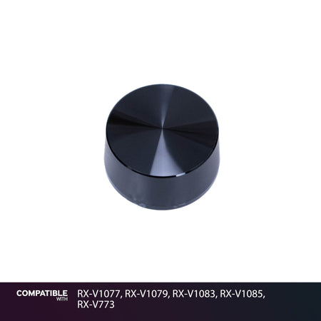 Yamaha Black Volume Knob for RX-V1077, RX-V1079, RX-V1083, RX-V1085, RX-V773