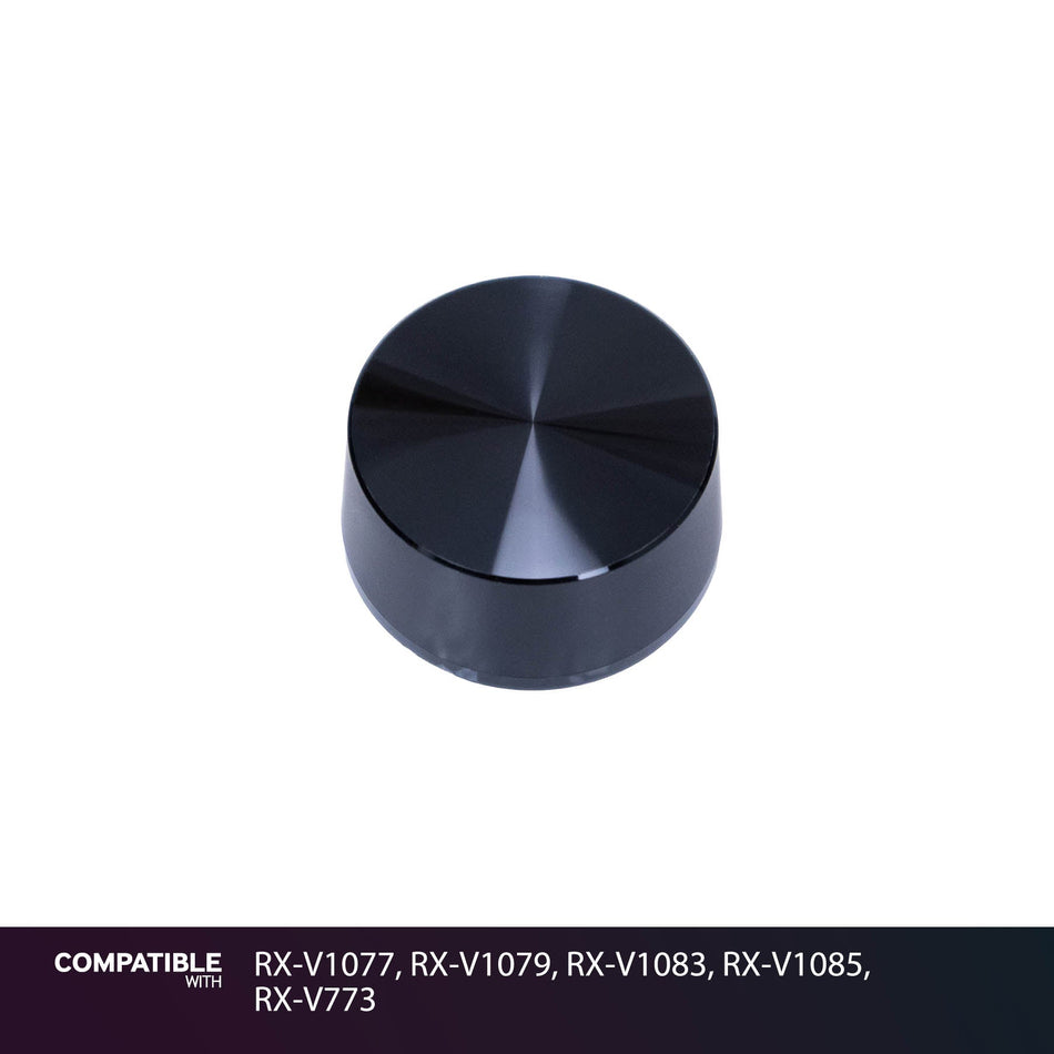 Yamaha Black Volume Knob for RX-V1077, RX-V1079, RX-V1083, RX-V1085, RX-V773