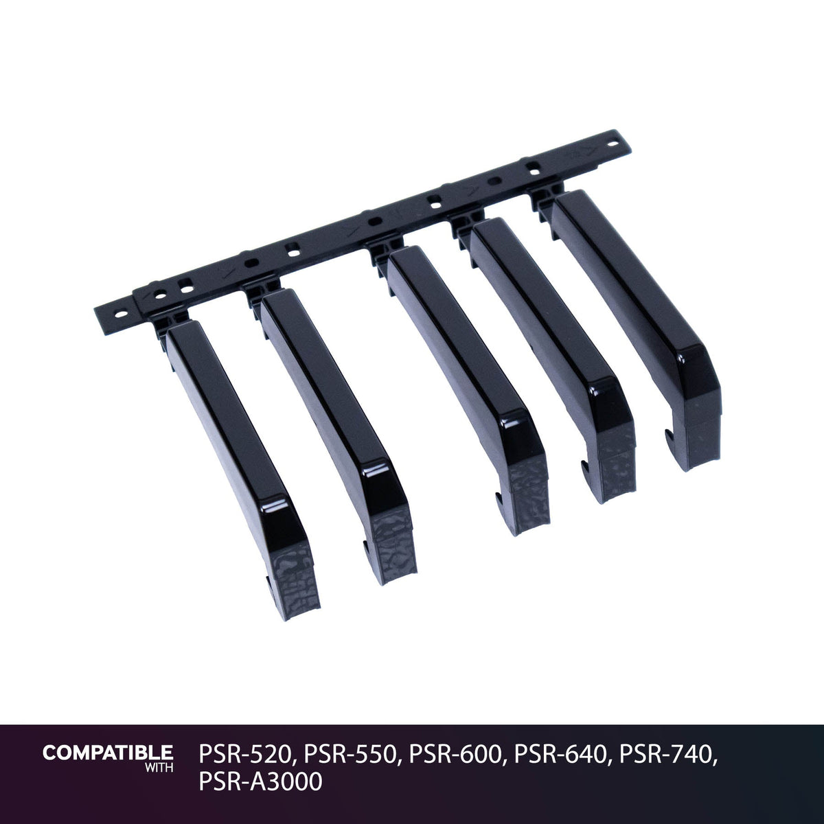 Yamaha Black Key Set for PSR-520, PSR-550, PSR-600, PSR-640, PSR-740, PSR-A3000