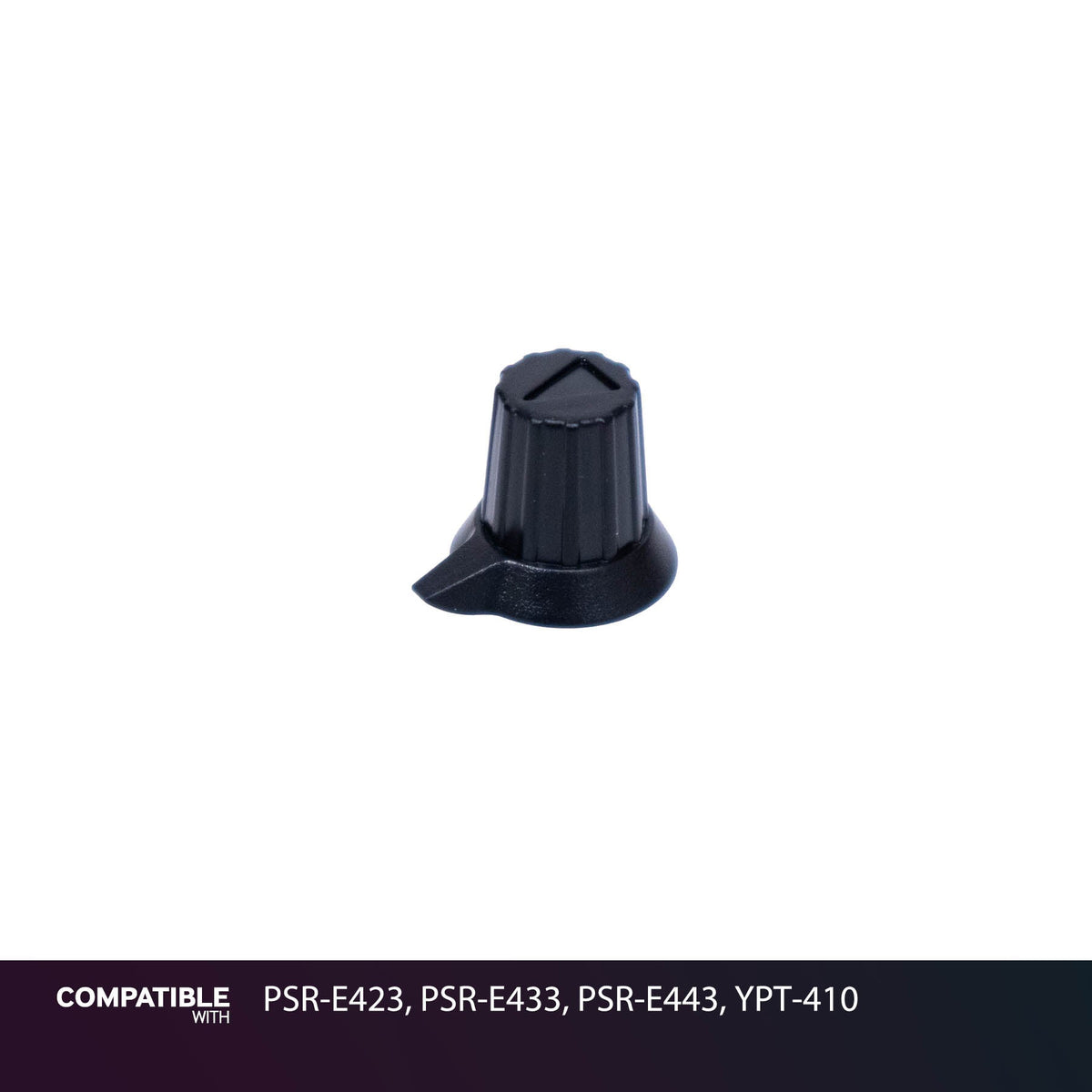 Yamaha Black Rotary Knob with Pointer for PSR-E423, PSR-E433, PSR-E443, YPT-410