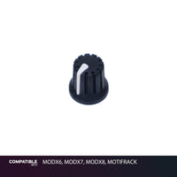 Yamaha Black Rotary Knob with White Line for MODX6, MODX7, MODX8, MOTIFRACK