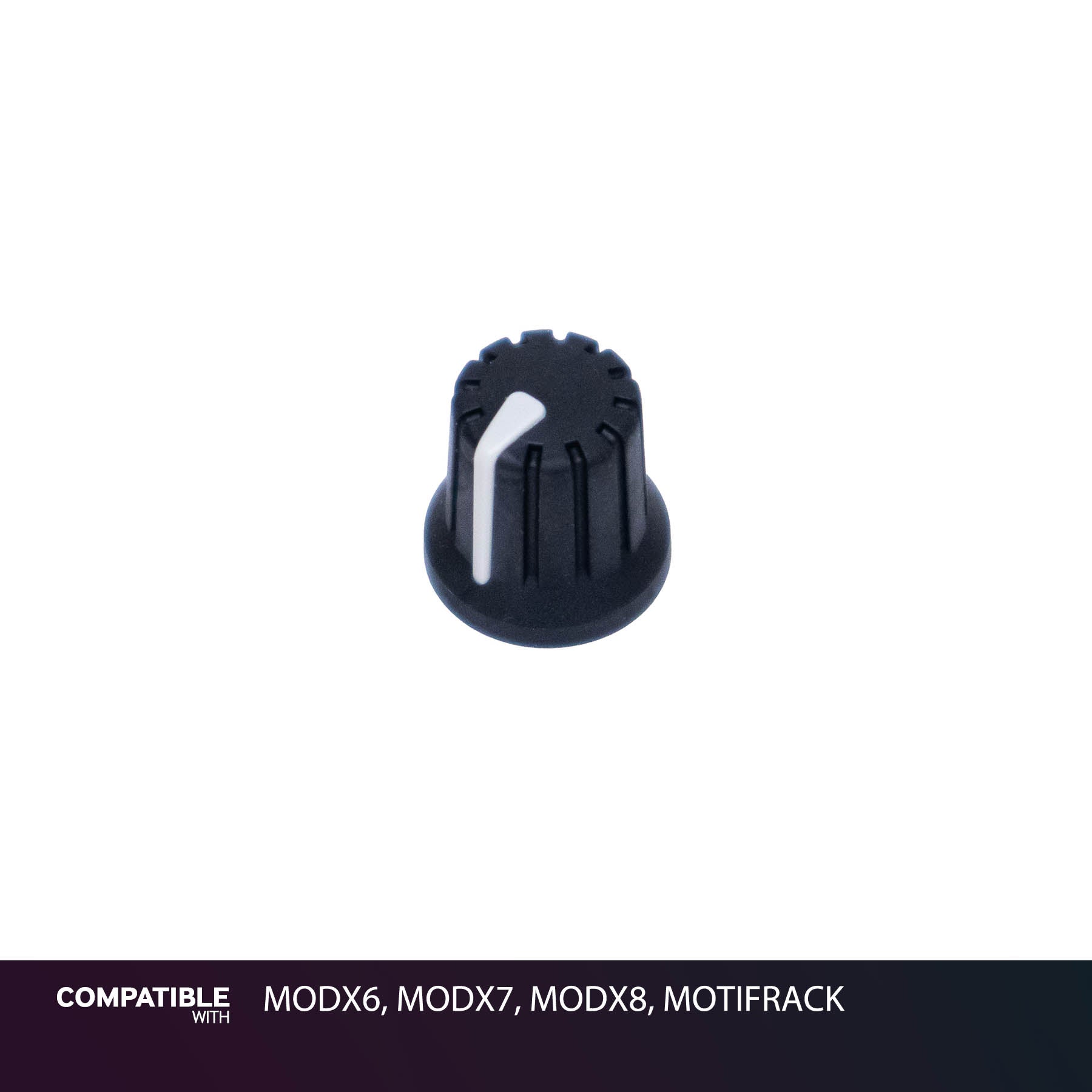 Yamaha Black Rotary Knob with White Line for MODX6, MODX7, MODX8, MOTIFRACK