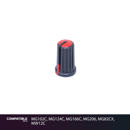 Yamaha Gray/Red Rotary Knob for MG102C, MG124C, MG166C, MG206, MG82CX, MW12C