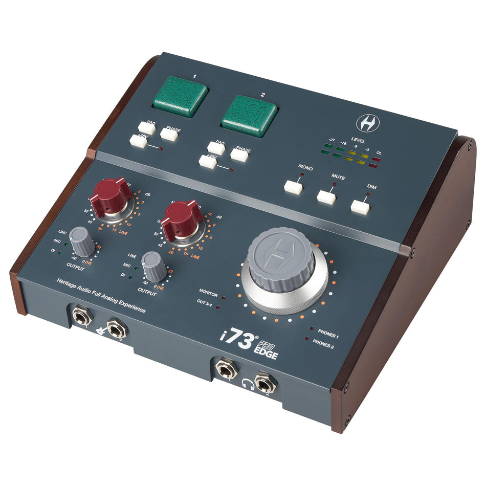 Heritage Audio i73 PRO Edge 12x16 USB-C Interface with 2 Class A 73 Style Preamps