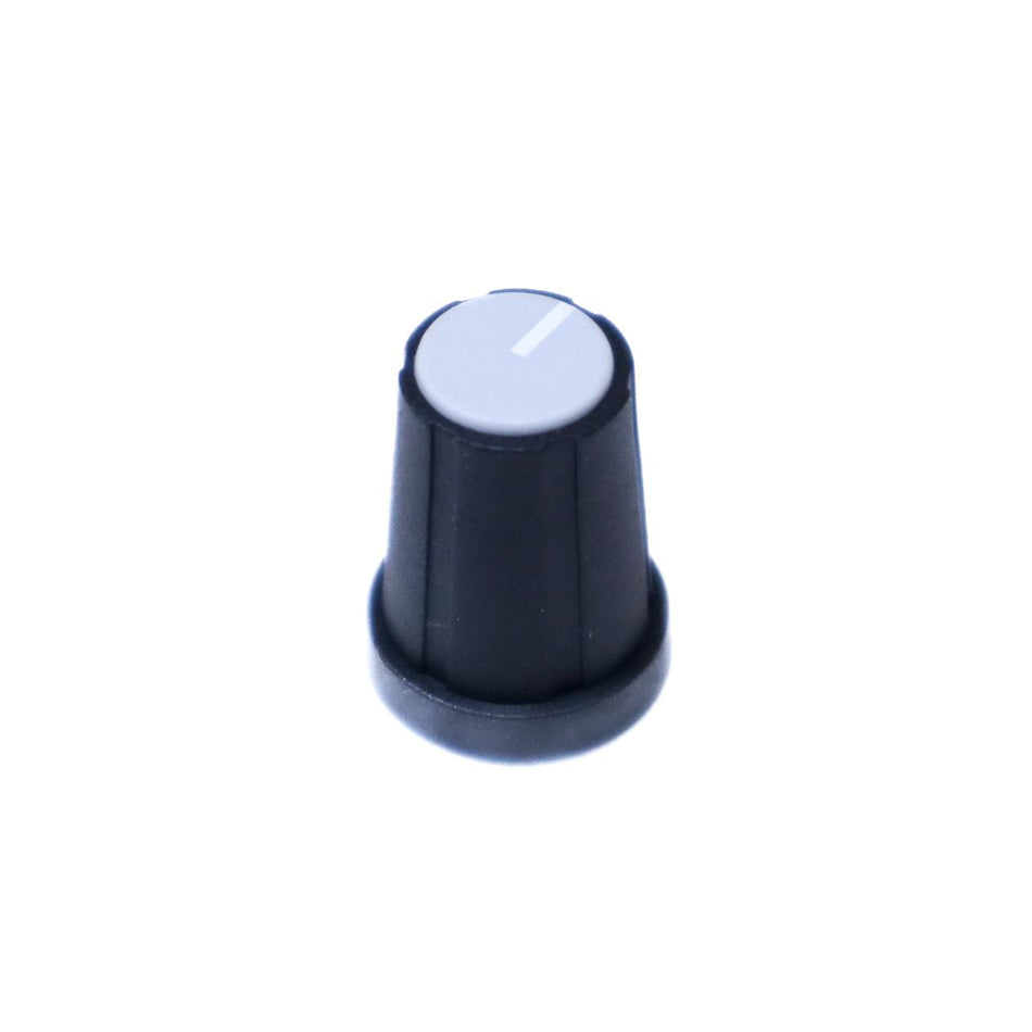 PixelGear Black 18-Point Knob w/ Gray Cap for Ashly GQX-1301, GQX-1302, PQX-571