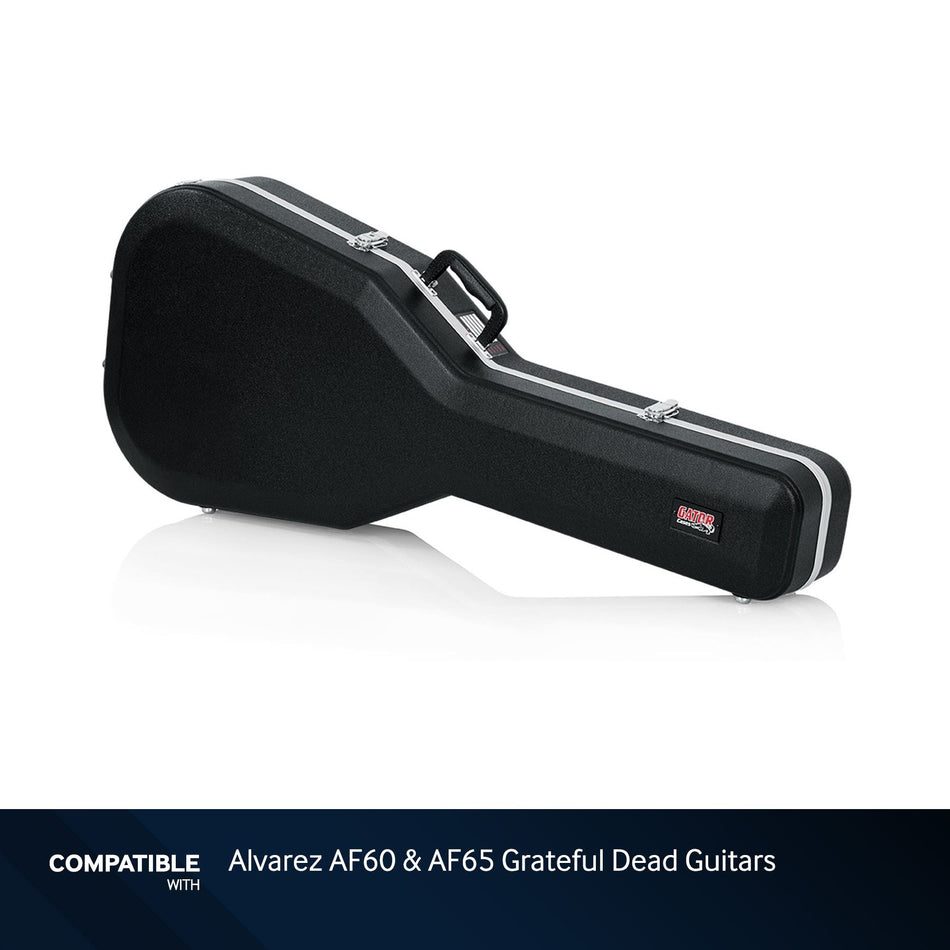 Gator Deluxe Molded Guitar Case for Alvarez AF60 & AF65 Grateful Dead Guitars