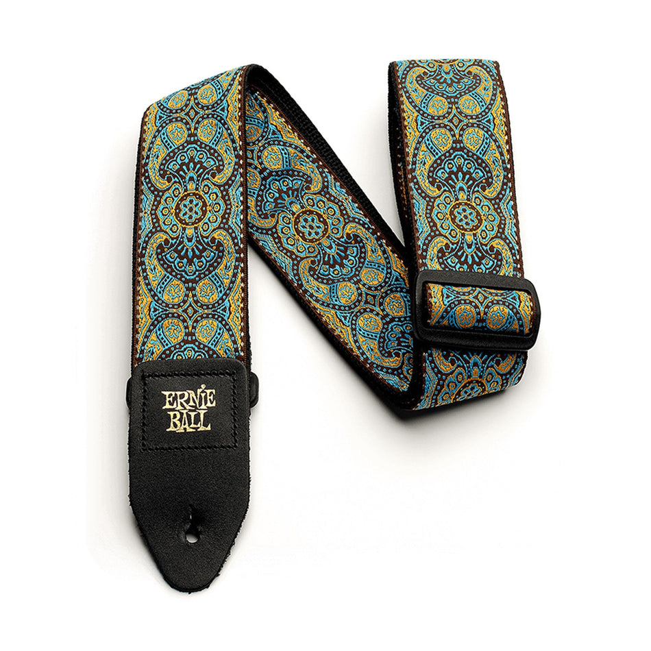 Ernie Ball P04098 Imperial Paisley Jacquard Guitar Strap w/ Leather Ends 41-72"