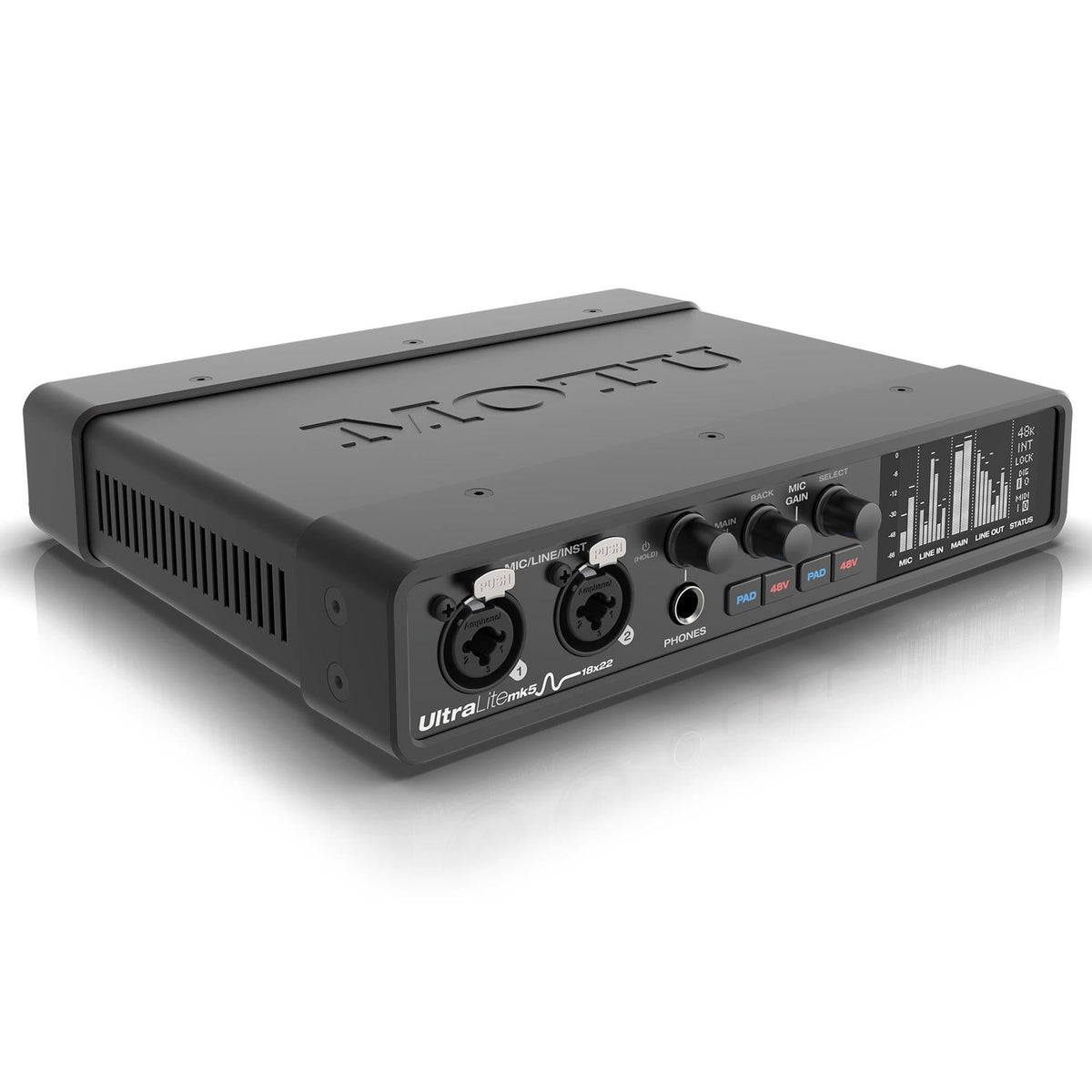 MOTU UltraLite-mk5 USB Audio Interface Bundle with TS Patch Cables & MIDI Cables